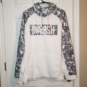 White Camo Nike Swoosh hoodie